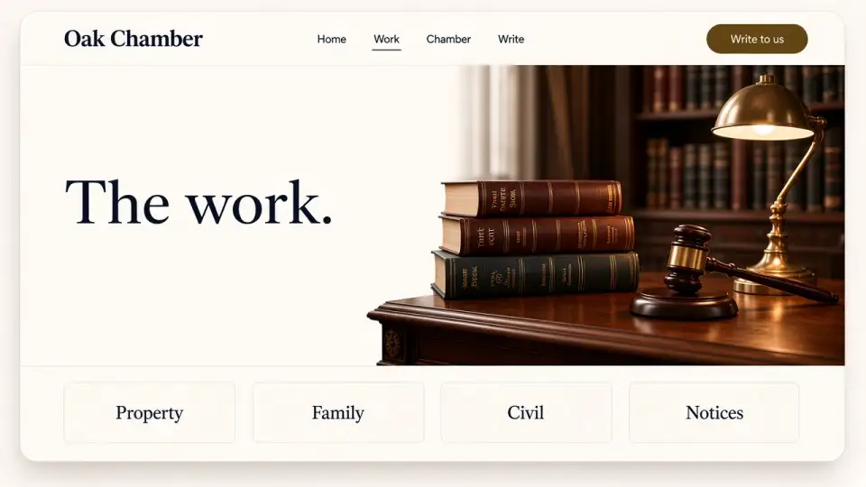 Oak Chamber The work page.